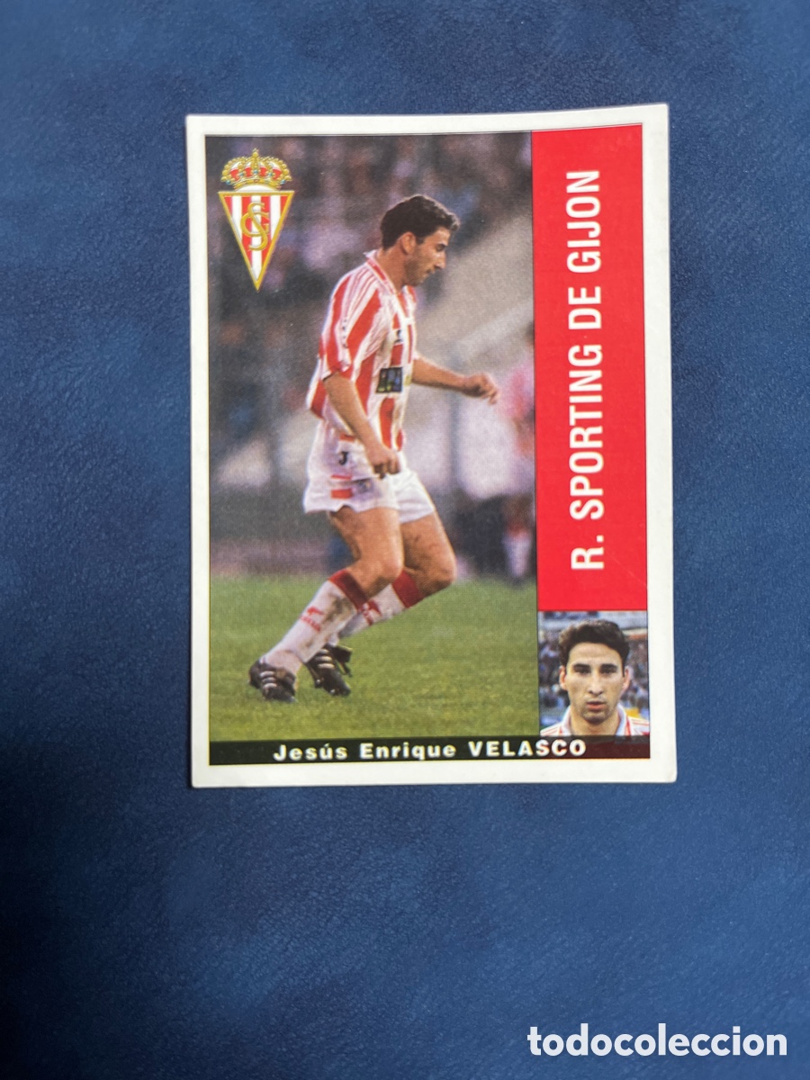 Cromos de F&uacute;tbol: VELASCO SPORTING DE GIJON PANINI 1995 1996 LIGA 95 96 SIN PEGAR PEGATINA FUTBOL CROMO