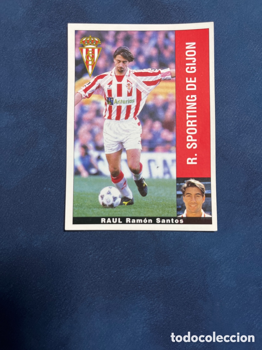 Cromos de F&uacute;tbol: RAUL SPORTING DE GIJON PANINI 1995 1996 LIGA 95 96 SIN PEGAR PEGATINA FUTBOL CROMO