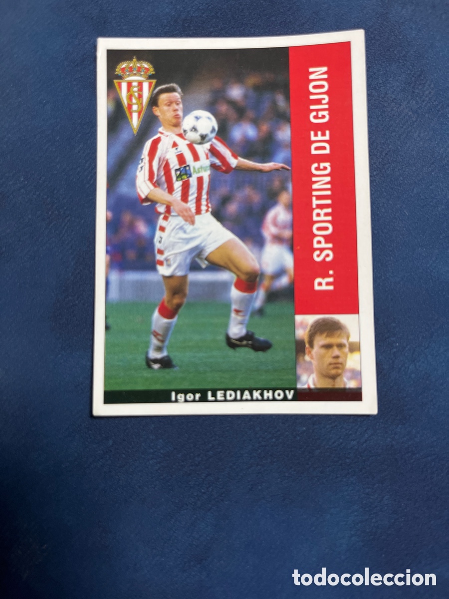Cromos de F&uacute;tbol: LEDIAKHOV SPORTING DE GIJON PANINI 1995 1996 LIGA 95 96 SIN PEGAR PEGATINA FUTBOL CROMO