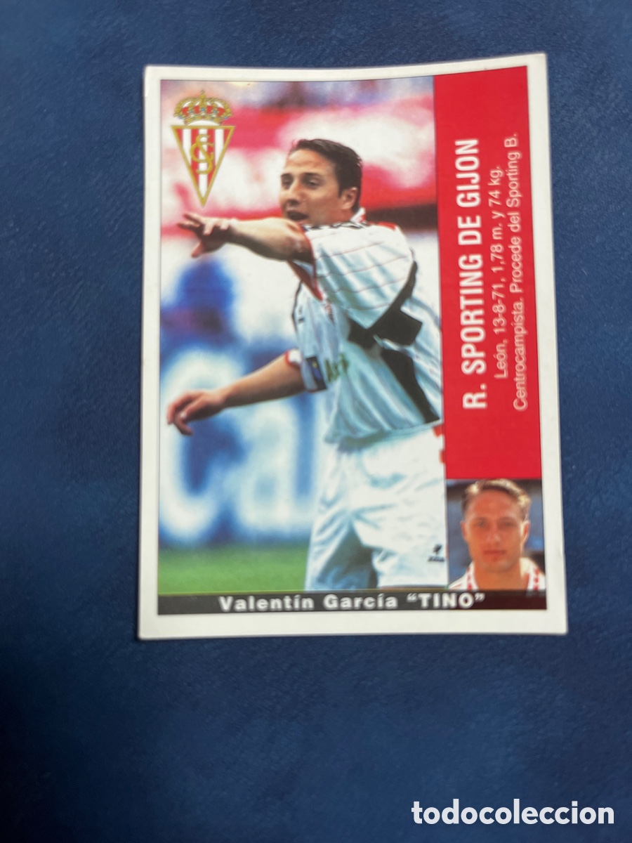 Cromos de F&uacute;tbol: TINO COLOCA SPORTING DE GIJON PANINI 1995 1996 LIGA 95 96 SIN PEGAR PEGATINA FUTBOL CROMO
