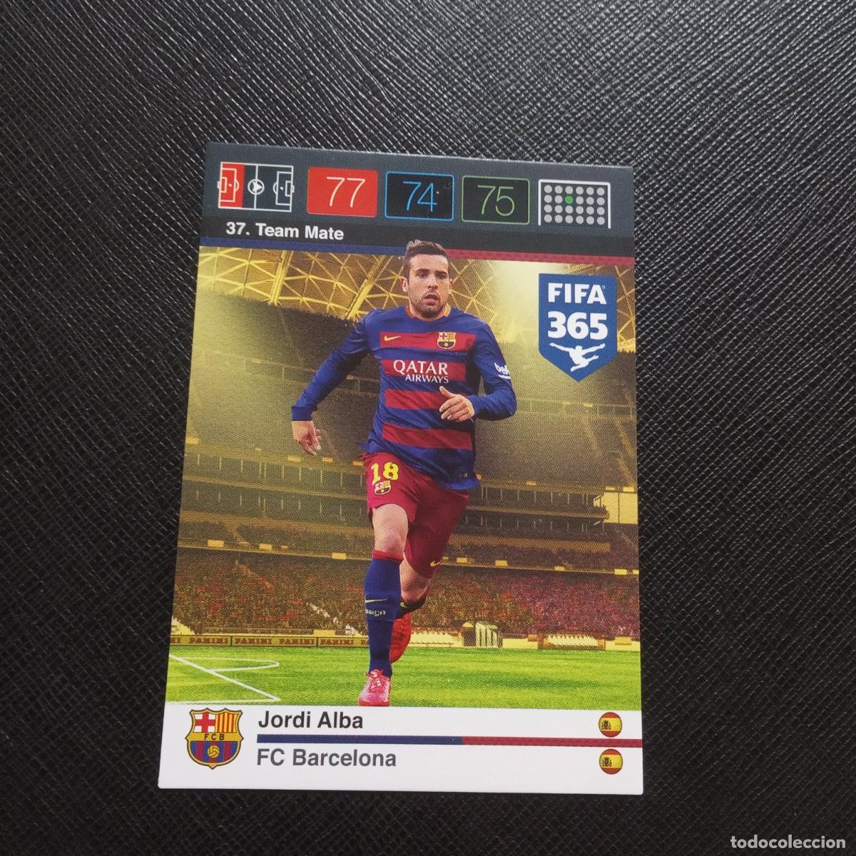 Figurine di Calcio: 37 JORDI ALBA BARCELONA ADRENALYN 2015 2016 FIFA 365 CROMO FUTBOL 15 16 - (MD2000-2) PG12