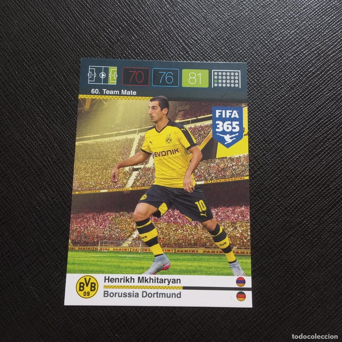 Cromos de Futebol: 60 MKHITARYAN BORUSSIA DORTMUND ADRENALYN 2015 2016 FIFA 365 CROMO FUTBOL 15 16 - (MD2000-2) PG18