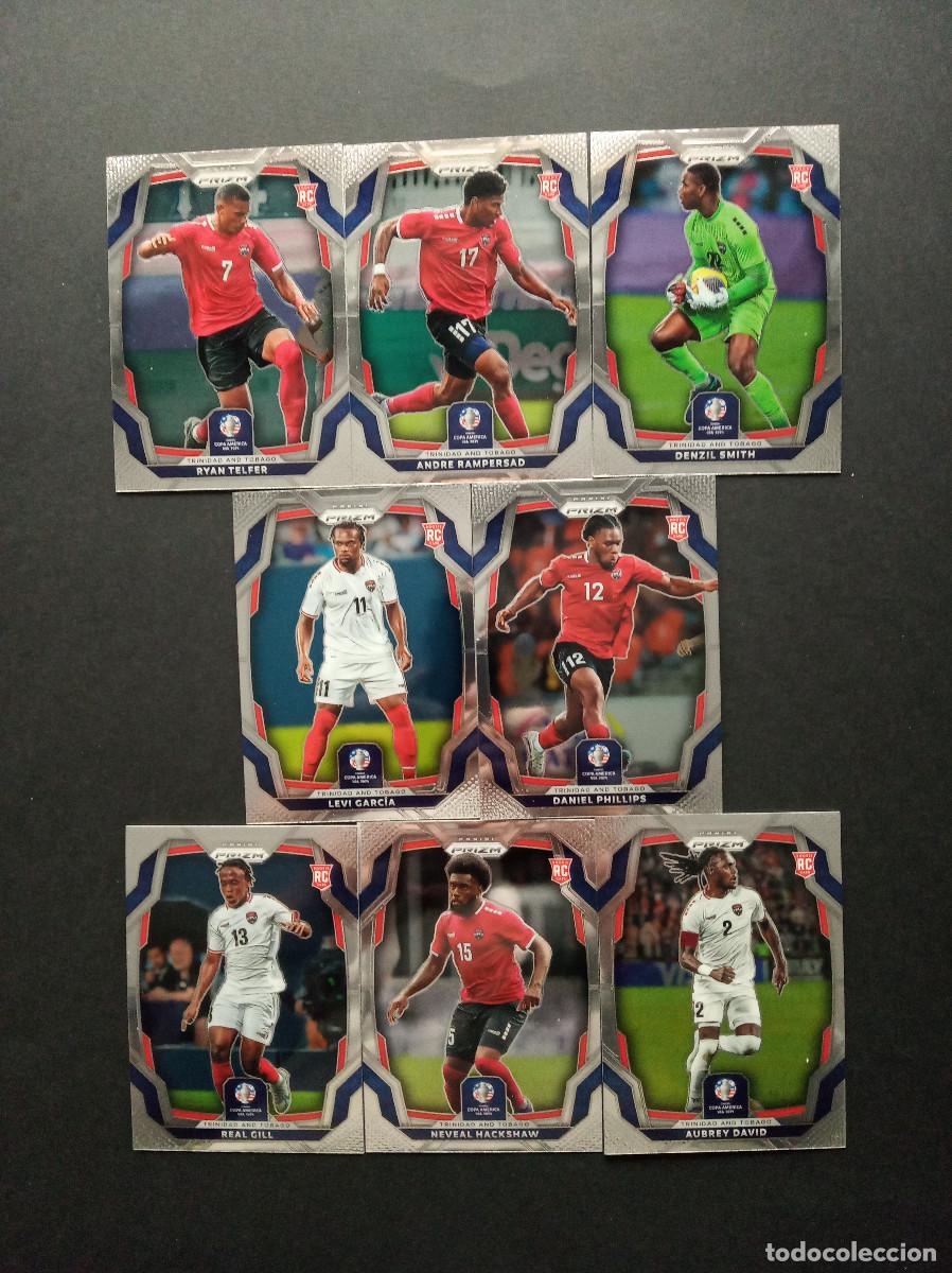 Figurine di Calcio: LOTE COMPLETO 8 CROMOS TRINIDAD & TOBAGO ROOKIE ⚽ PANINI &reg; PRIZM CONMEBOL COPA AMERICA 2024 NUEVOS