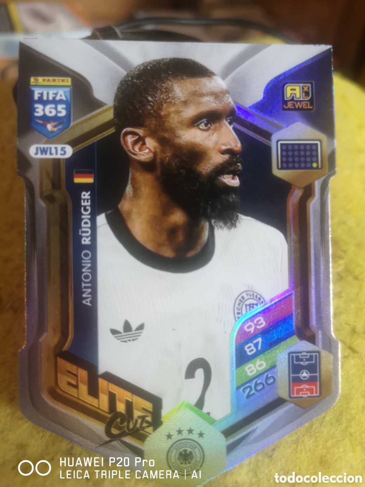 Cromos de F&uacute;tbol: FIFA 365 - ADRENALYN 2026 / ELITE CUT ANTONIO RUDIGER - ALEMANIA / JWL13