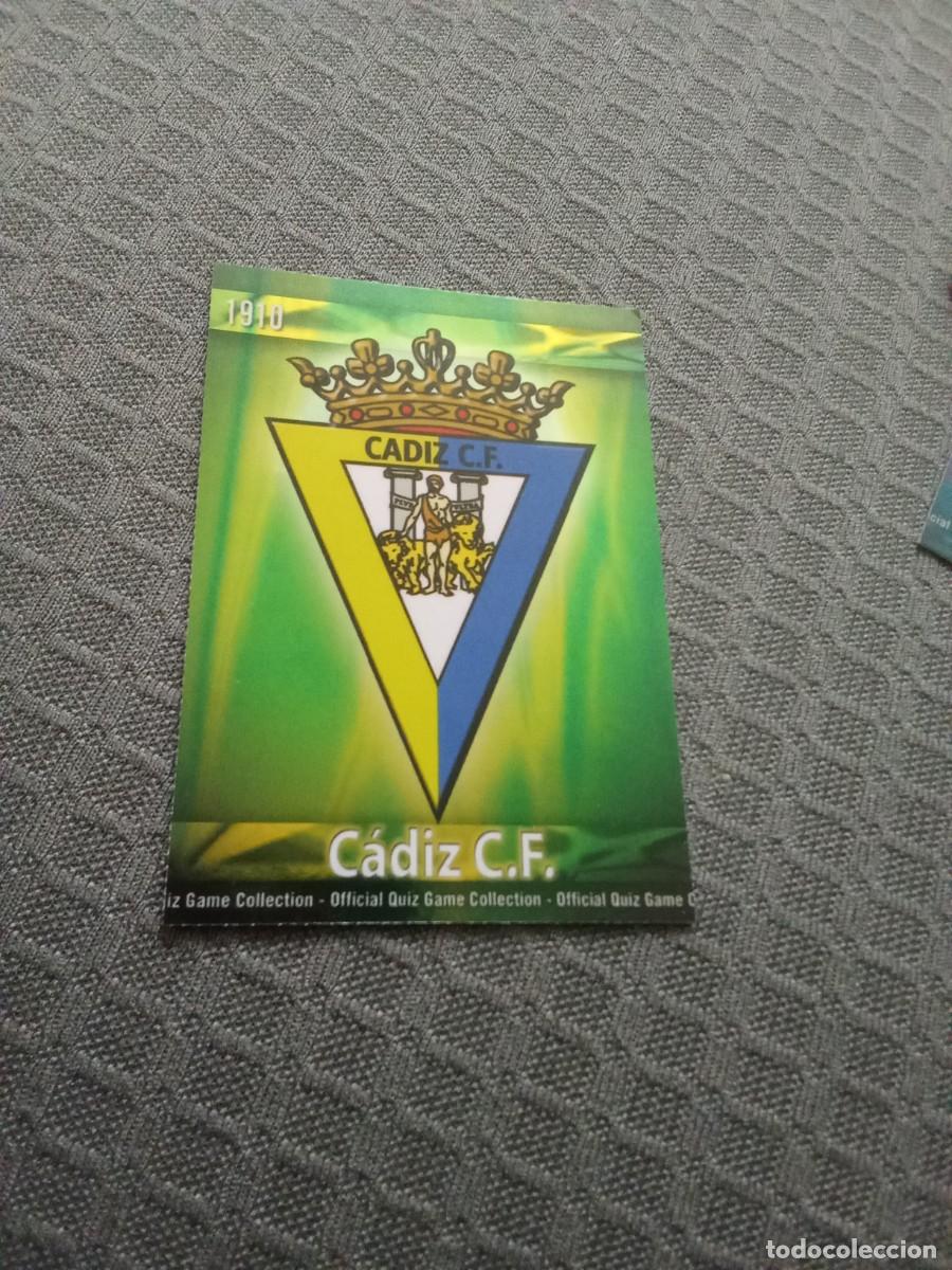 Figurine di Calcio: 1090 escudo cadiz brillo liso quiz game collection 2010