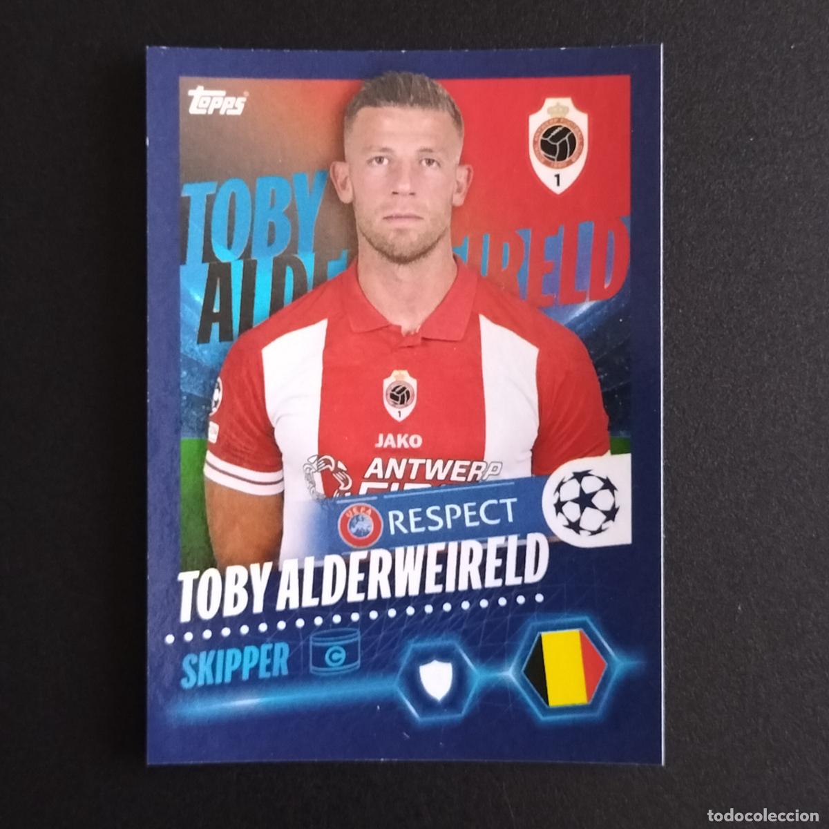 Cromos de f&uacute;tbol: 600 TOBY ALDERWEIRELD AMBERES STICKERS UEFA CHAMPIONS LEAGUE TOPPS 2023 2024 23 24
