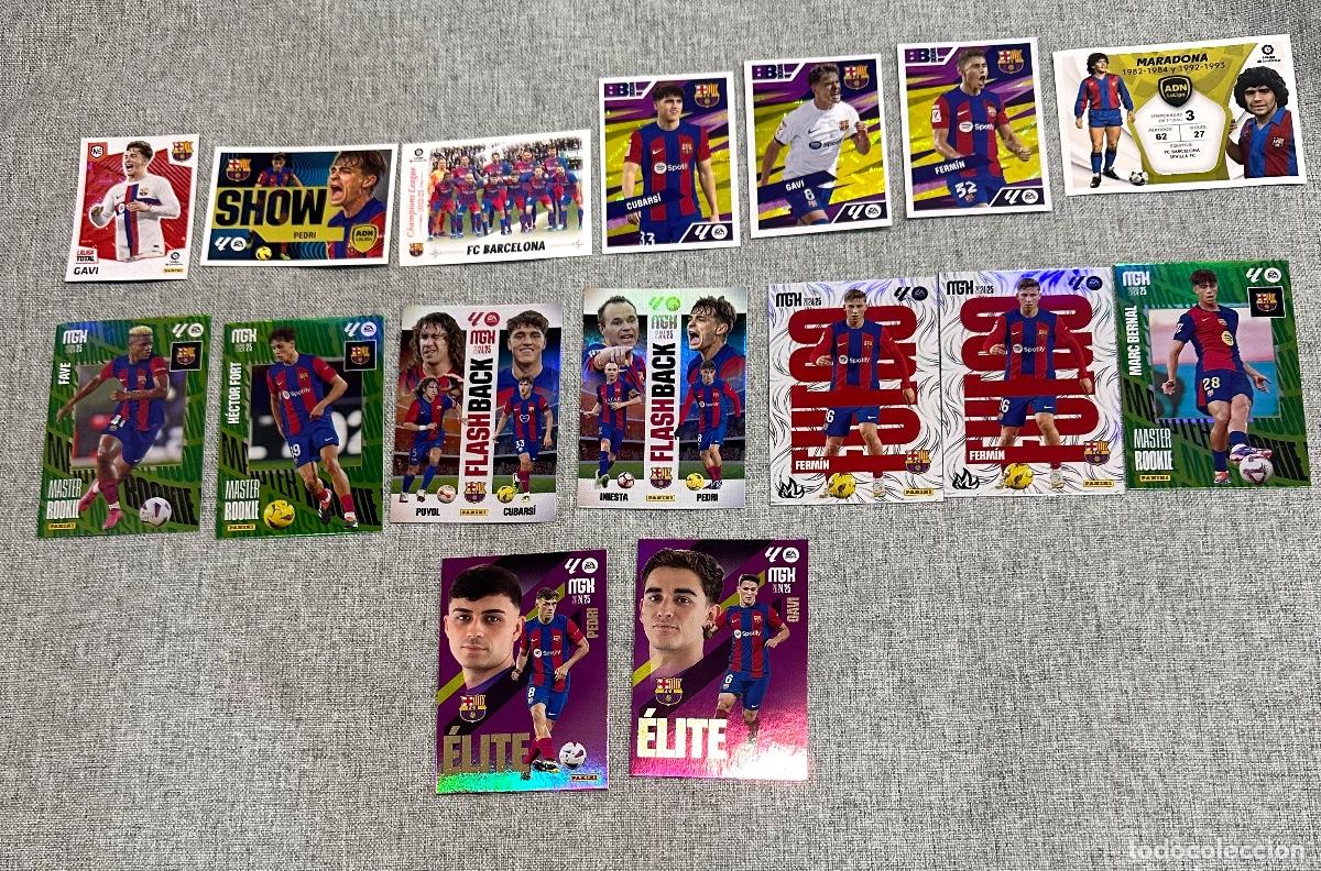 Figurine di Calcio: Lote 16 cartas Panini - MGK Barcelona