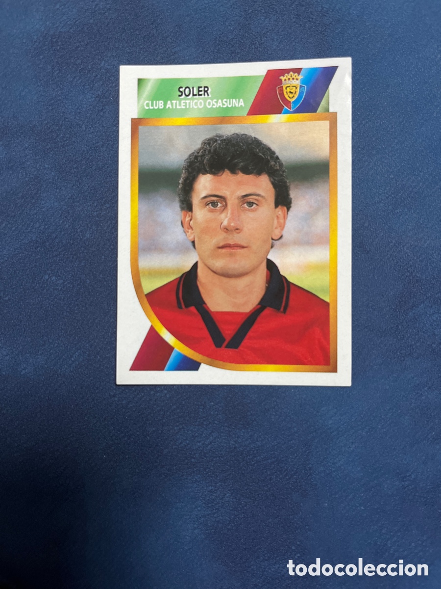 Figurine di Calcio: SOLER C.A. OSASUNA SEGUNDA DIVISION 94 95 OSASUNA EDICIONES ESTE 1994 1995 SIN PEGAR