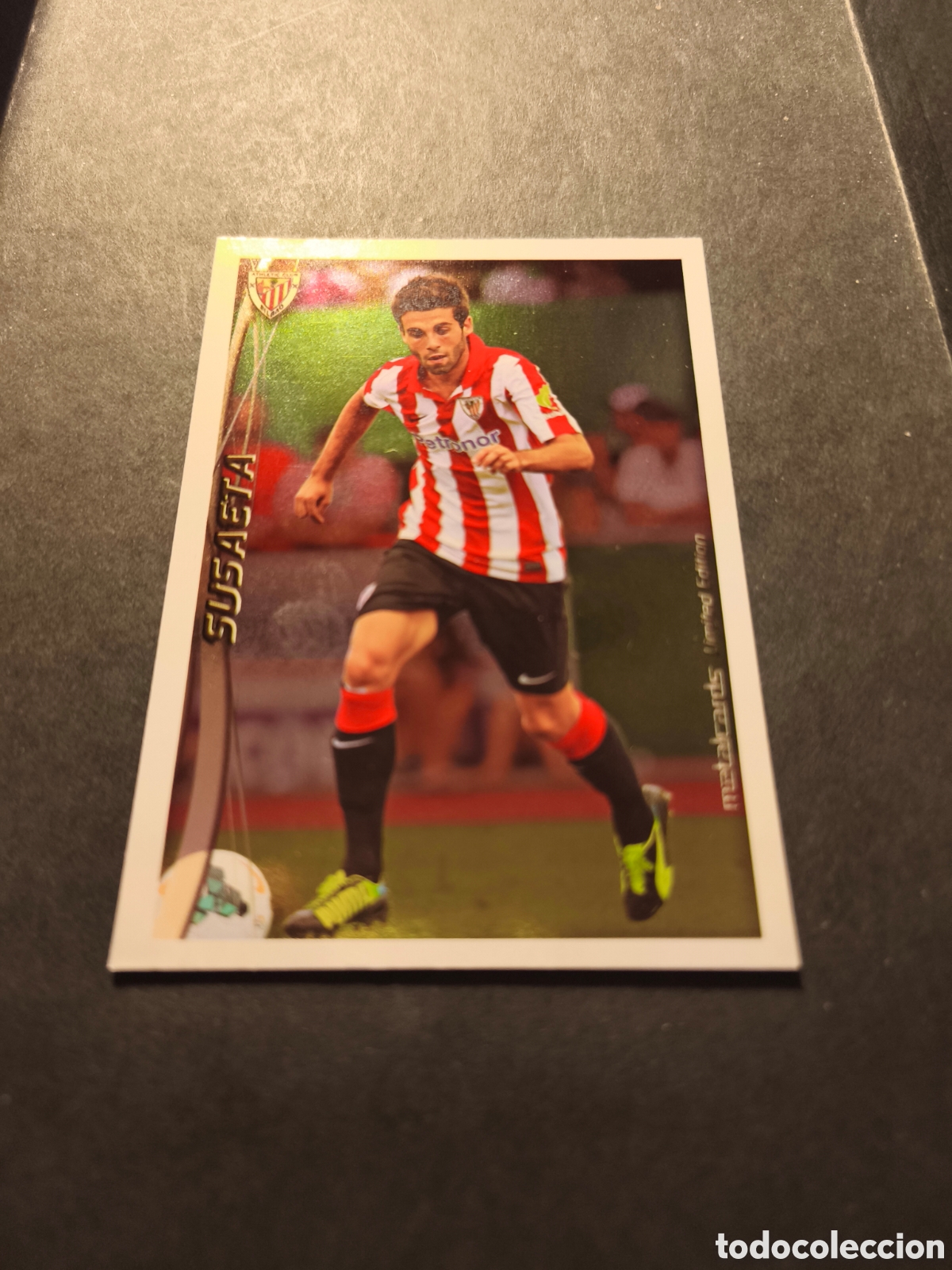 Cromos de F&uacute;tbol: SUSAETA TOP 11 LIMITED EDITION MUNDICROMO QUIZ GAME 2015 METALCARDS