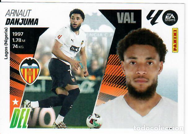 Cromos de F&uacute;tbol: CROMO PANINI LIGA ESTE 2025-26 (25 - 26) - COLOCA N&ordm; 18 BIS - DANJUMA - VALENCIA - 3&ordf; EDICI&Oacute;N