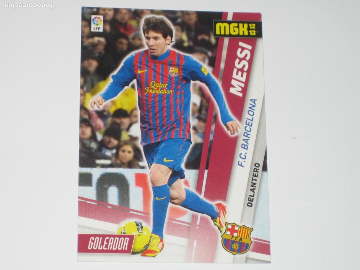 Cromos de f&uacute;tbol: MESSI - MGK - 12-13 - GOLEADOR - BUEN ESTADO