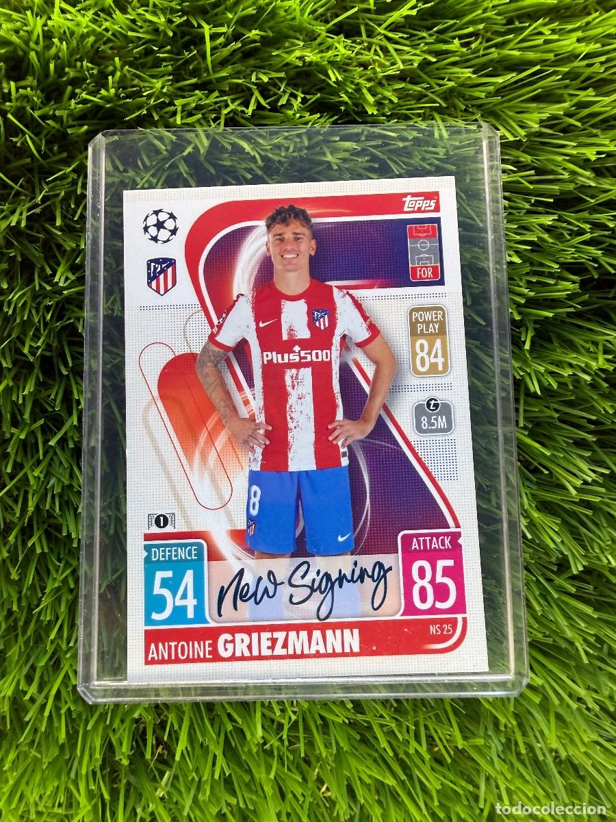 Fu&szlig;ball-Sticker: N&ordm; NS25 Antoine Griezmann New Signing Update Card Atl&eacute;tico de Madrid Match Attax 21 22