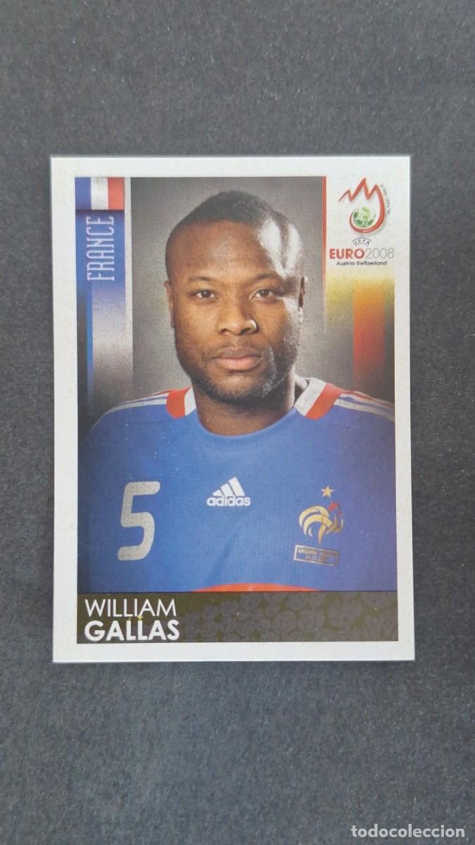 Figurine di Calcio: L1 WILLIAM GALLAS SELECCION FRANCIA 340 PANINI EUROCOPA 2008 NUNCA PEGADO SIN PEGAR