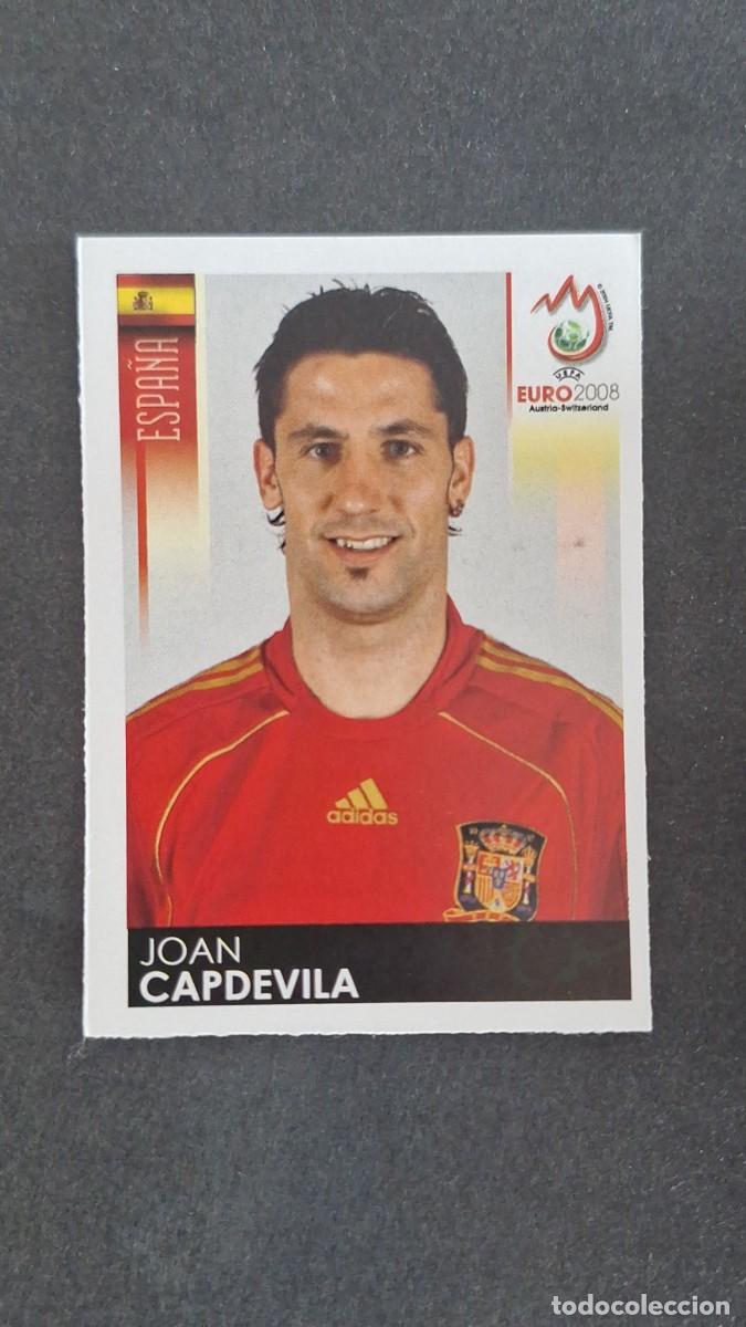 Cromos de F&uacute;tbol: L1 JOAN CAPDEVILA SELECCION ESPA&Ntilde;A 421 PANINI EUROCOPA 2008 NUNCA PEGADO SIN PEGAR