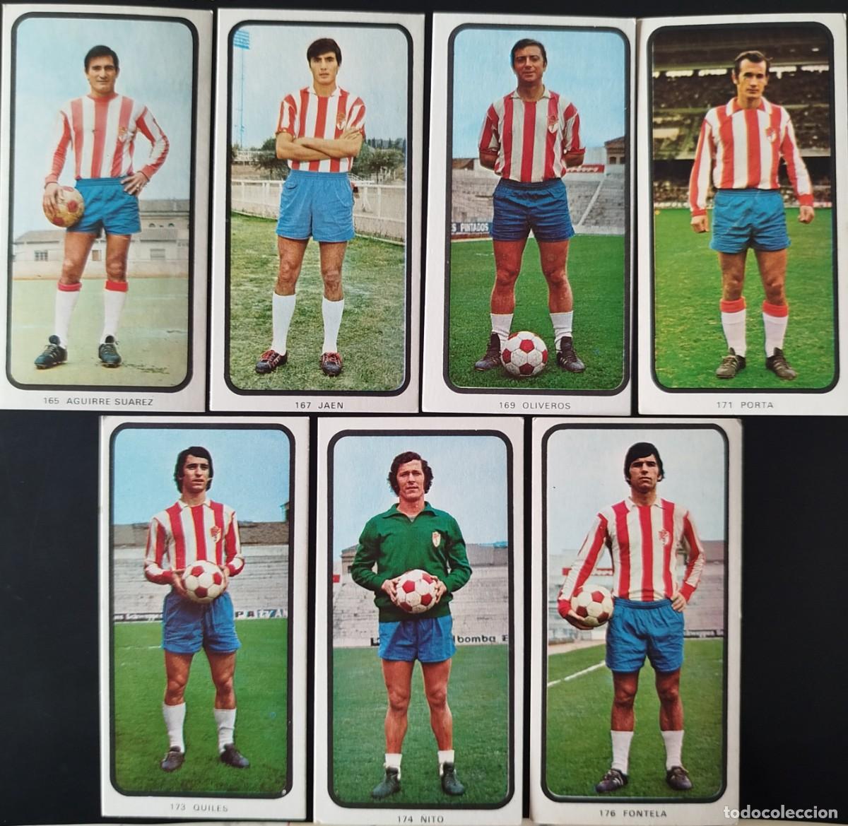 Cromos de F&uacute;tbol: Ruiz Romero 73/74. Granada.(7 cromos.Nunca pegados).