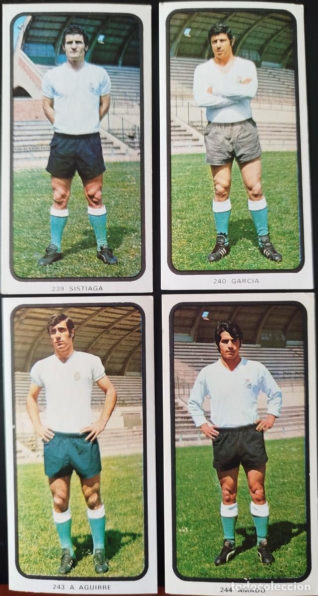 Cromos de F&uacute;tbol: Ruiz Romero 73/74. Santender.(4 cromos.Nunca pegados).