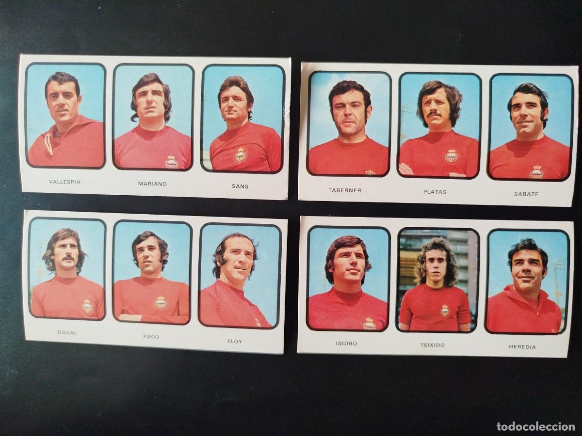 Cromos de f&uacute;tbol: Ruiz Romero 73/74. Mallorca.(4 cromos.Nunca pegados).