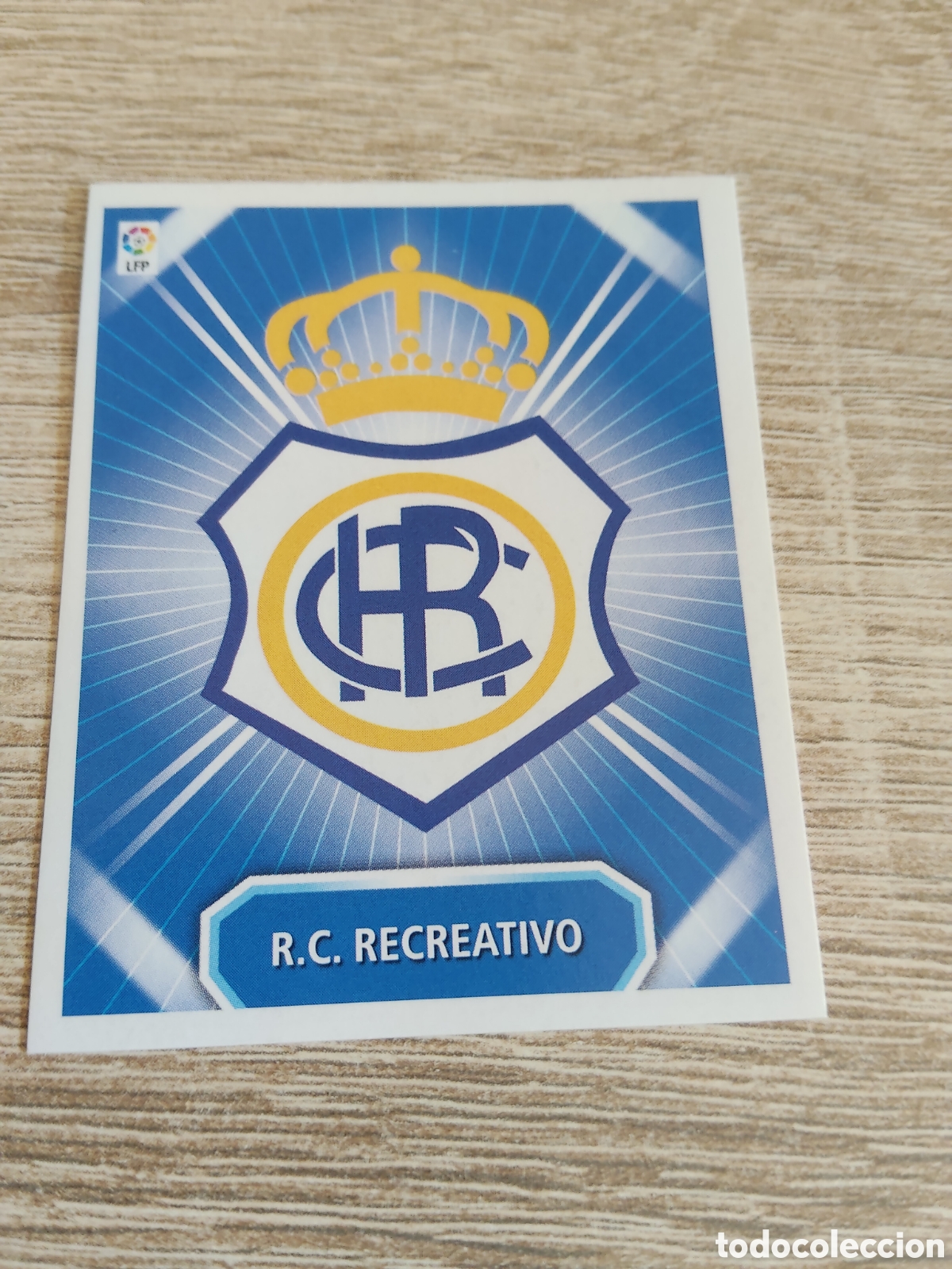 Cromos de f&uacute;tbol: Escudo Recreativo de Huelva liga 2008 2009 08 09 ediciones este
