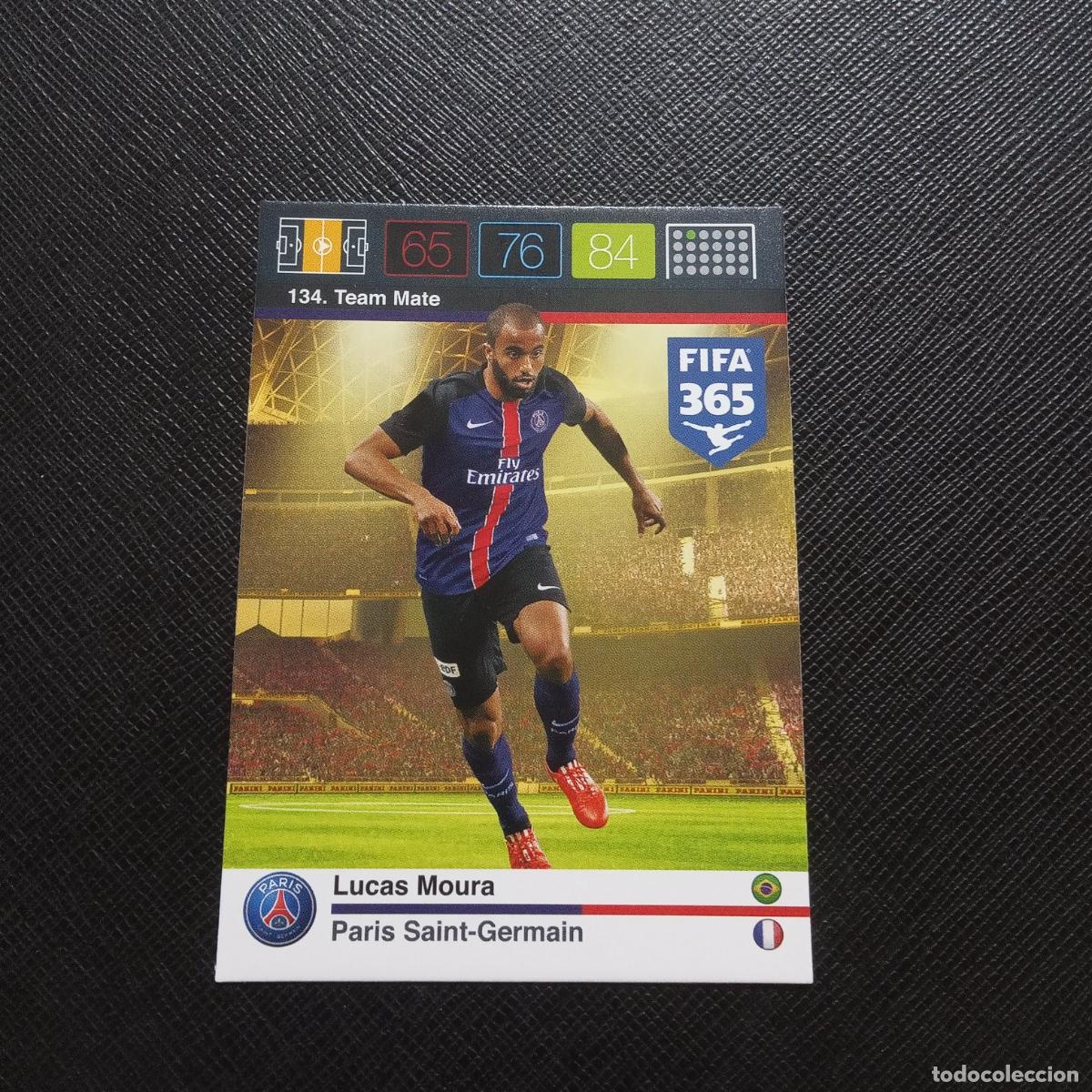 Figurine di Calcio: 134 LUCAS MOURA PSG ADRENALYN 2015 2016 FIFA 365 CROMO FUTBOL 15 16 - (MD2000-2) PG47