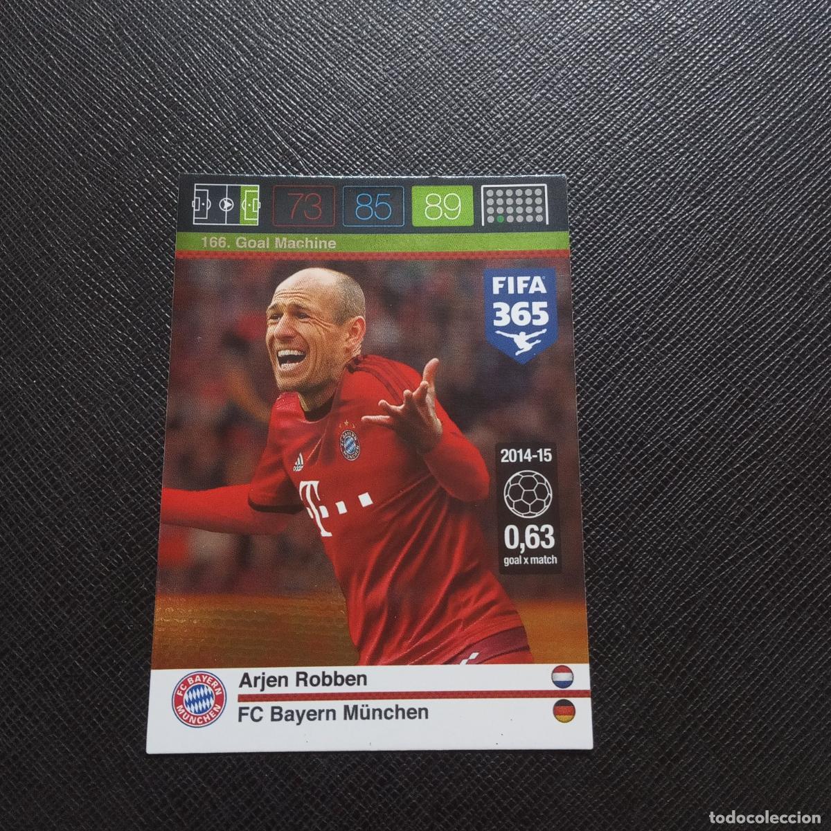 Fu&szlig;ball-Sticker: 166 ROBBEN BAYERN MUNICH ADRENALYN 2015 2016 FIFA 365 CROMO FUTBOL 15 16 - (MD2000-2) PG48