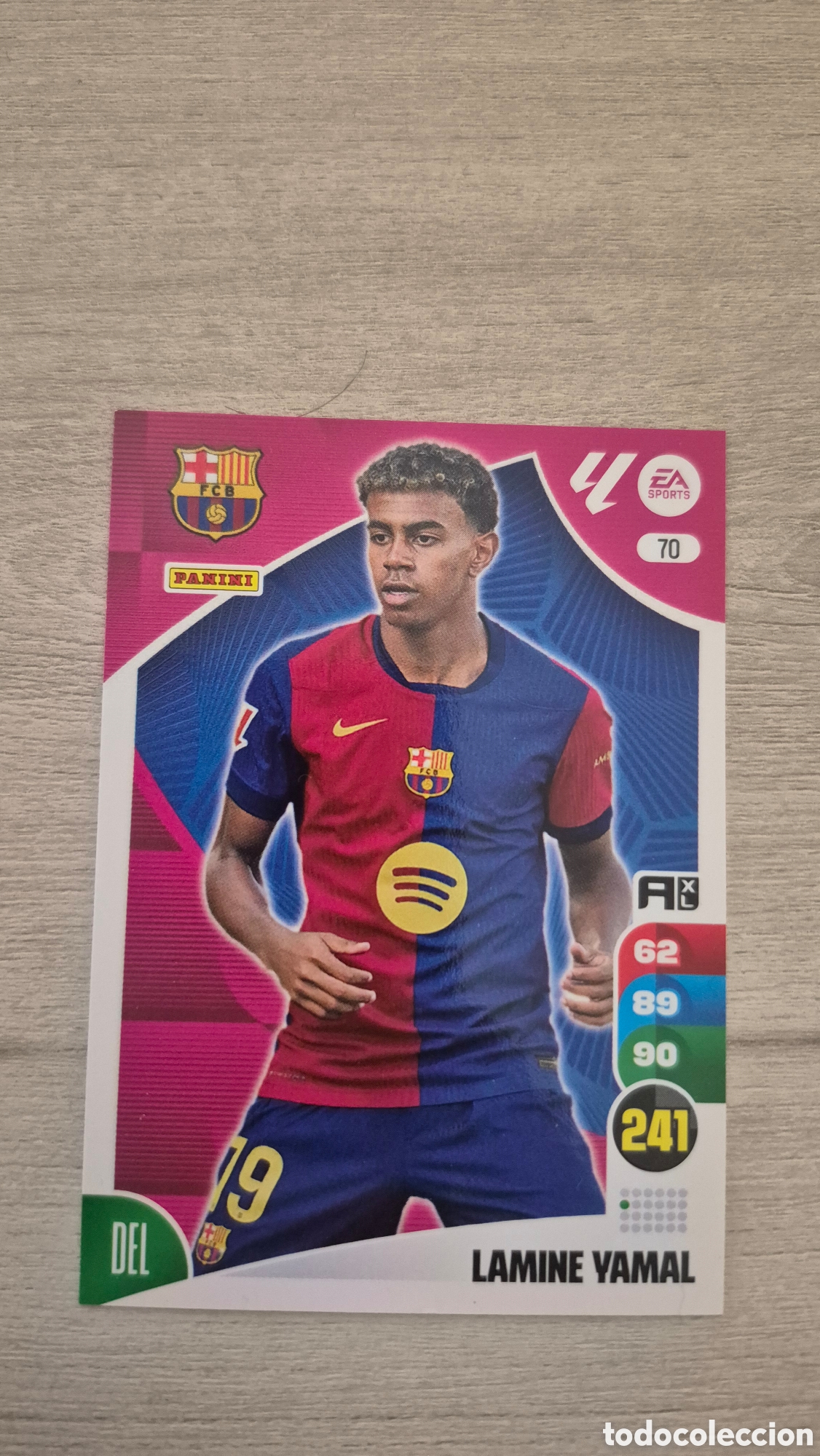 Cromos de F&uacute;tbol: N&deg;70 Lamine Yamal Adrenalyn 24/25