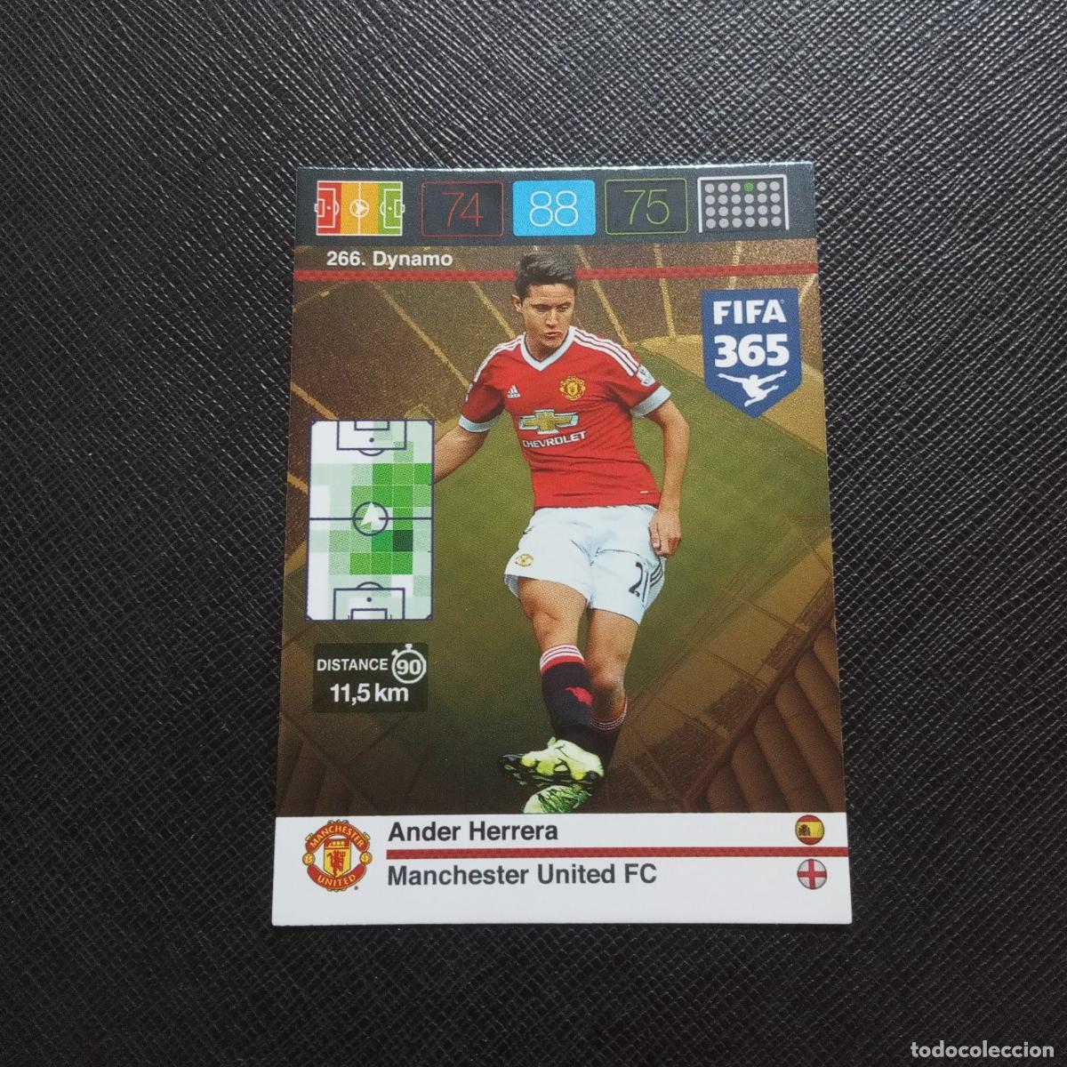 Fu&szlig;ball-Sticker: 266 ANDER HERRERA MANCHESTER UNITED ADRENALYN 2015 2016 FIFA 365 CROMO FUTBOL 15 16 (MD2000-2) PG49