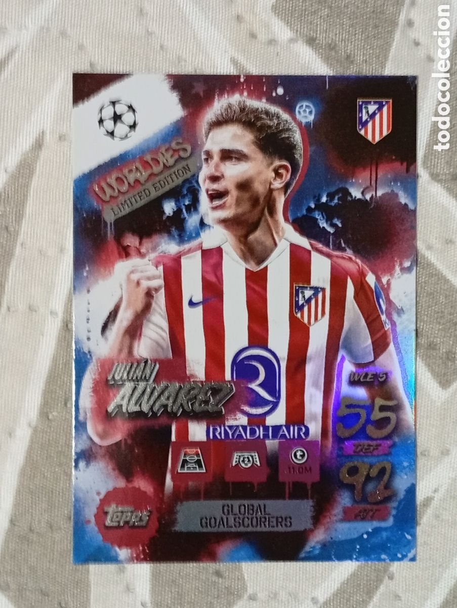 Cromos de f&uacute;tbol: JULIAN (ATLETICO MADRID) WORLDIES LIMITED EDITION TOPPS MATCH ATTAX CHAMPIONS LEAGUE 2025 2026 25 26