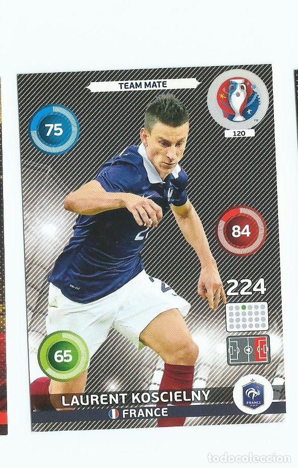 Figurine di Calcio: ADRENALYN UEFA EURO 2016 120 KOSCIELNY FRANCIA NUEVO PERFECTO