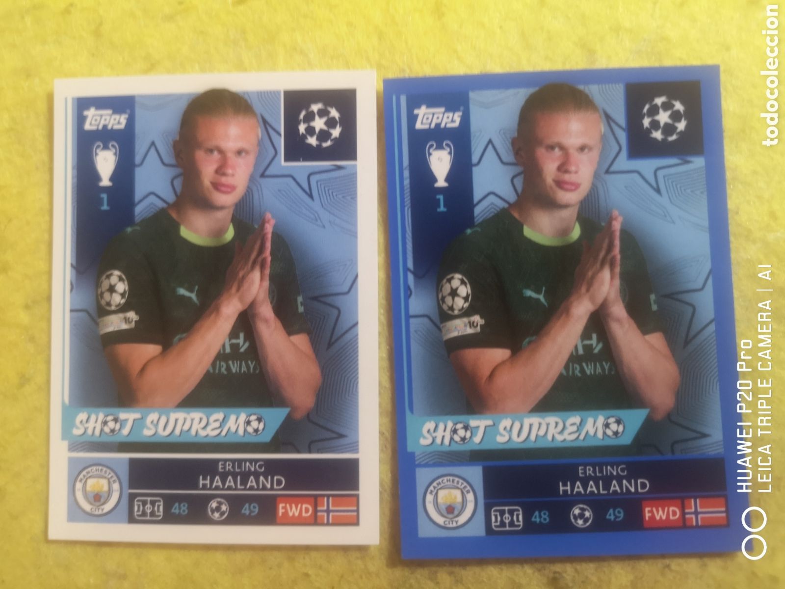 Cromos de F&uacute;tbol: 309 HAALAND - MANCHESTER CITY - / CHAMPIONS LEAGUE STICKERS 2025 2026 / 25 26