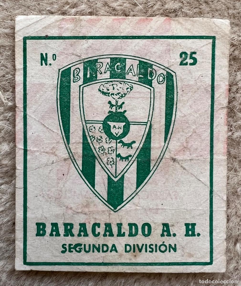 Cromos de f&uacute;tbol: Cromo escudo Baracaldo A. H. - Segunda Divisi&oacute;n N&deg;25 - Caramelos La Fuensanta (Murcia) Futbol