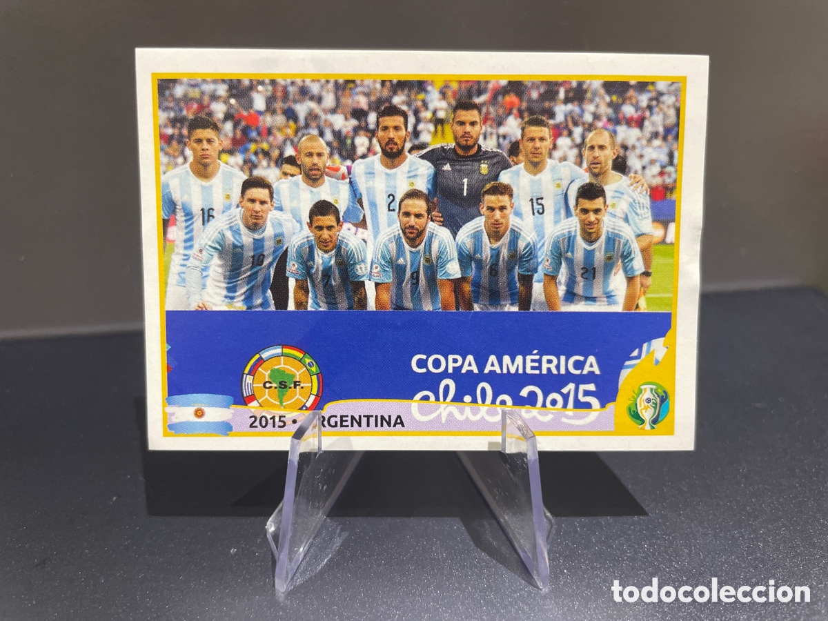 Football Stickers: Lionel Messi 381 Alineaci&oacute;n Panini Copa America 2015 Argentina