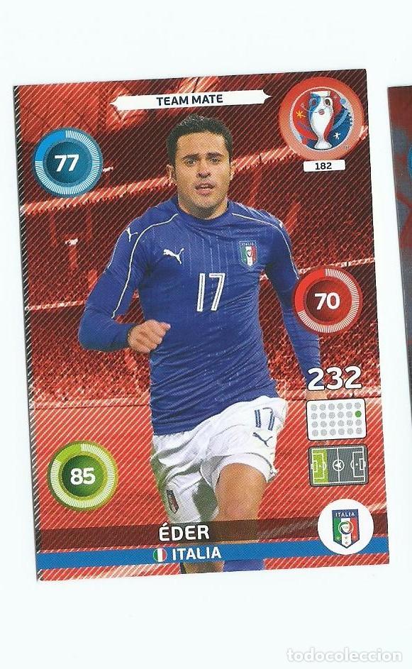 Football Stickers: ADRENALYN UEFA EURO 2016 182 EDER ITALIA NUEVO PERFECTO
