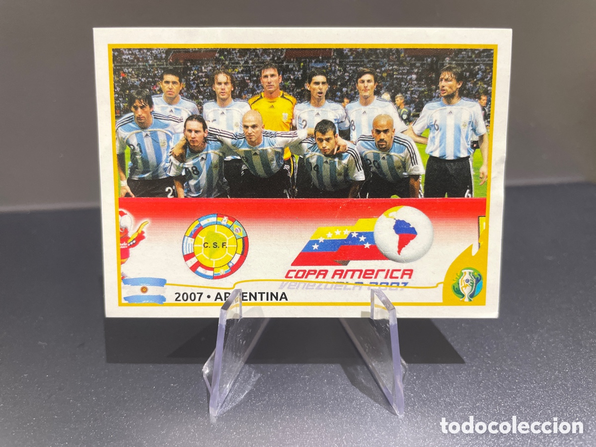 Fu&szlig;ball-Sticker: Lionel Messi 384 Argentina 2007 Panini Copa America Brasil 2019 Argentina