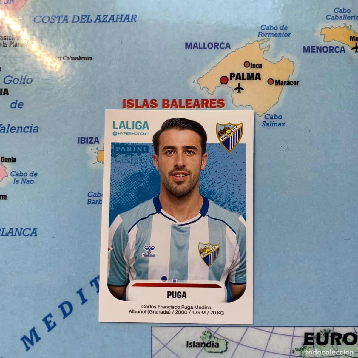 Cromos de f&uacute;tbol: Puga n&uacute;mero 291 del Malaga cromo liga Hypermotion 25-26 2025-2026