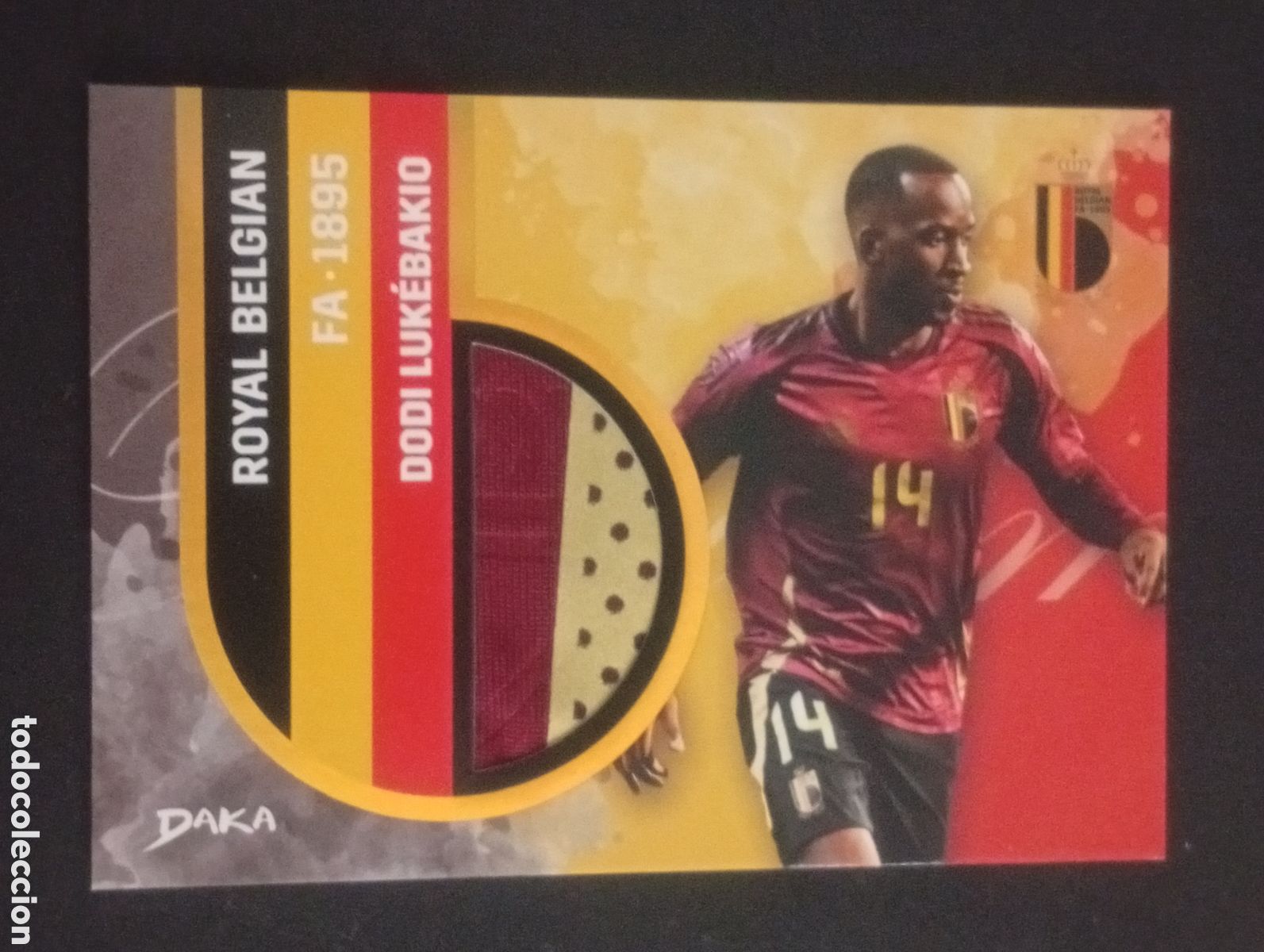 Cromos de f&uacute;tbol: patch numerado 2/10 LUKEBAIO BELGIUM BELGICA DAKA 2025 CROMOS CARD PANINI MEGACRACKS ADRENALYN