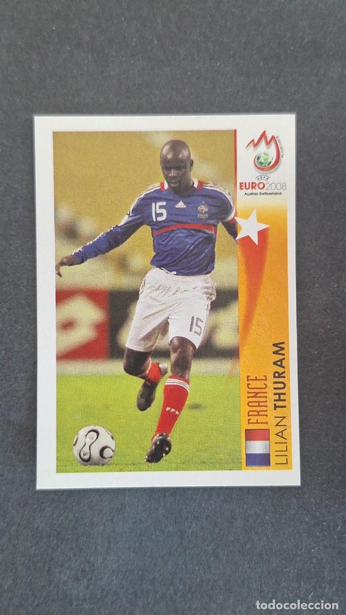 Cromos de F&uacute;tbol: L1 LILIAN THURAM EN ACCION SELECCION FRANCIA 468 PANINI EUROCOPA 2008 NUNCA PEGADO SIN PEGAR