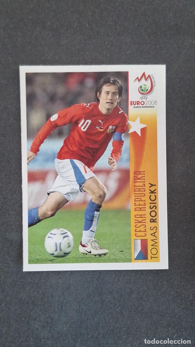 Cromos de f&uacute;tbol: L1 TOMAS ROSICKY EN ACCION SELECCION REPUBLICA CHECA 500 PANINI EUROCOPA 2008 NUNCA PEGADO SIN PEGAR