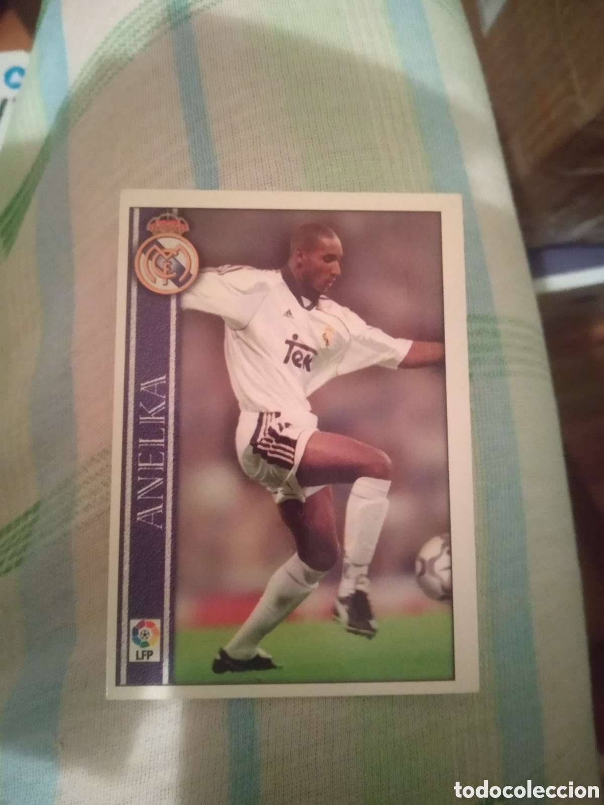 Fu&szlig;ball-Sticker: LAS FICHAS DE LA LIGA 2000-2001 MUNDICROMO 00-01 - ANELKA (REAL MADRID) (N&ordm; 103 BAJA)