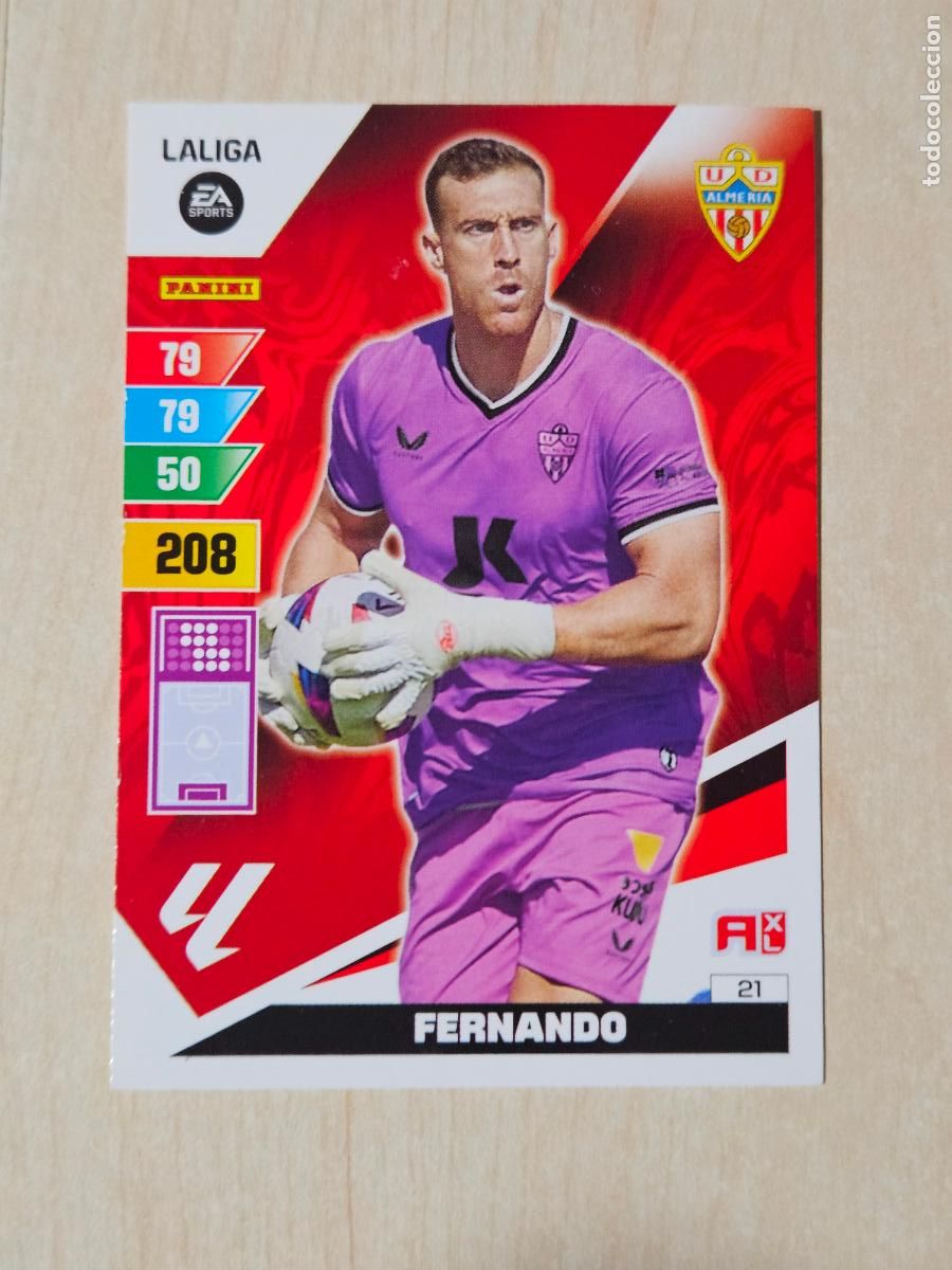 Fu&szlig;ball-Sticker: FICHA N&ordm; 21 FERNANDO - ADRENALYN 23 24 - PANINI 2023 - 24 - CROMO - ALMERIA