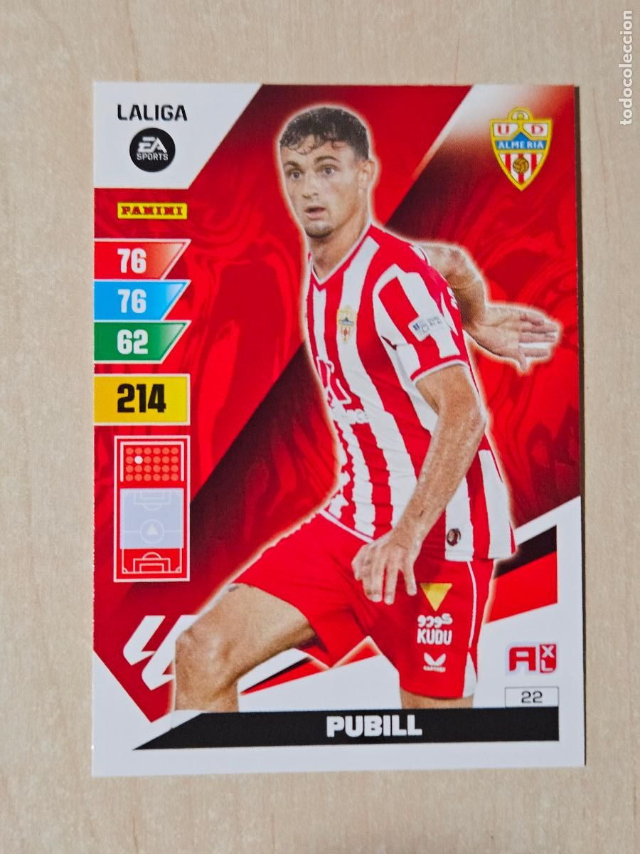 Fu&szlig;ball-Sticker: FICHA N&ordm; 22 PUBILL - ADRENALYN 23 24 - PANINI 2023 - 24 - CROMO - ALMERIA