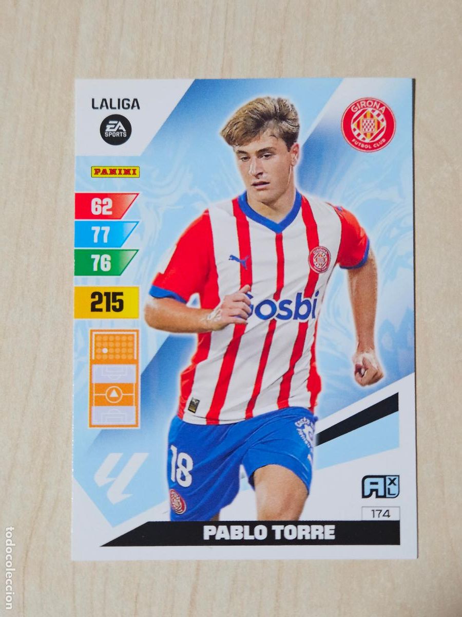 Cromos de Futebol: FICHA N&ordm; 174 PABLO TORRE - ADRENALYN 23 24 - PANINI 2023 - 24 - CROMO - GIRONA