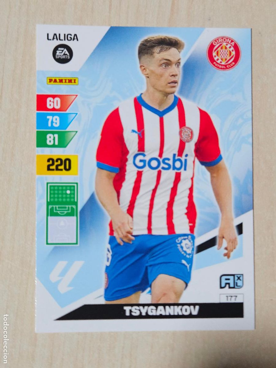 Cromos de f&uacute;tbol: FICHA N&ordm; 177 TSYGANKOV - ADRENALYN 23 24 - PANINI 2023 - 24 - CROMO - GIRONA