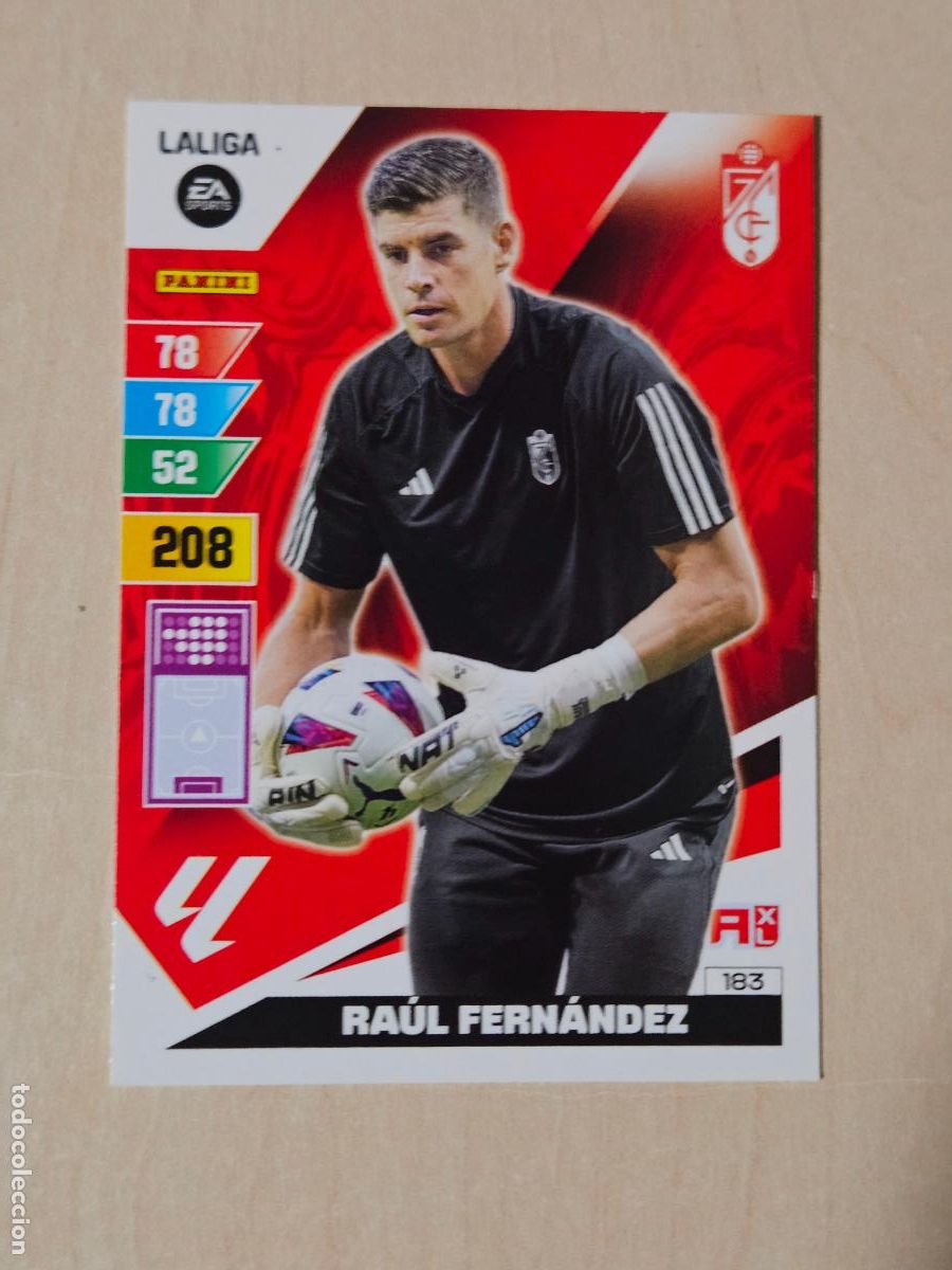 Fu&szlig;ball-Sticker: FICHA N&ordm; 183 RAUL FERNANDEZ - ADRENALYN 23 24 - PANINI 2023 - 24 - CROMO - GRANADA