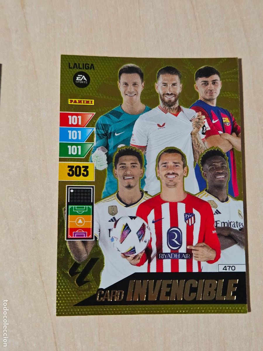 Fu&szlig;ball-Sticker: FICHA N&ordm; 470 INVENCIBLE - ADRENALYN 23 24 - PANINI 2023 - 24 - CROMO -