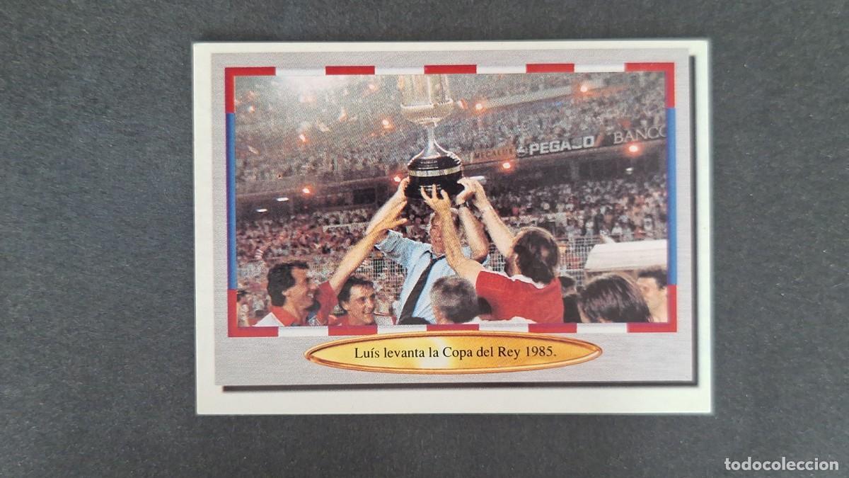 Figurine di Calcio: L1 LUIS LEVANTA COPA DEL REY 1985 57 HISTORIA ATLETICO DE MADRID 1906 1996 LIGA ESTE NUNCA PEGADO