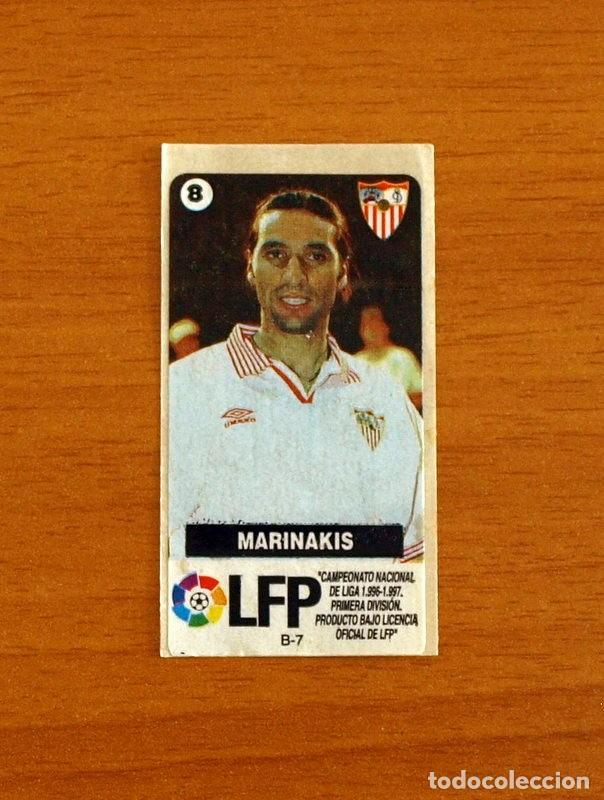 Figurine di Calcio: Sevilla -B-7 N&ordm; 8 Marinakis - Del &Aacute;lbum del chicles - Liga 1996-1997 - 96-97 -Nunca pegado