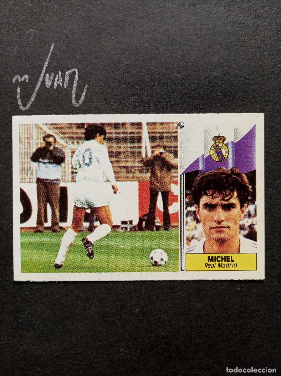 Cromos de f&uacute;tbol: MICHEL REAL MADRID ESPA&Ntilde;A ⚽ EDICIONES ESTE &reg; 1986 1987 LIGA FUTBOL 86 87 DESPEGADO