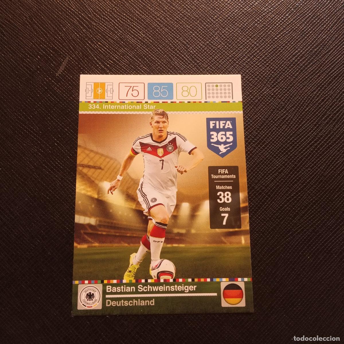 Fu&szlig;ball-Sticker: 334 SCHWEINSTEIGER ALEMANIA ADRENALYN 2015 2016 FIFA 365 CROMO FUTBOL 15 16 - (MD2000-1) PG22
