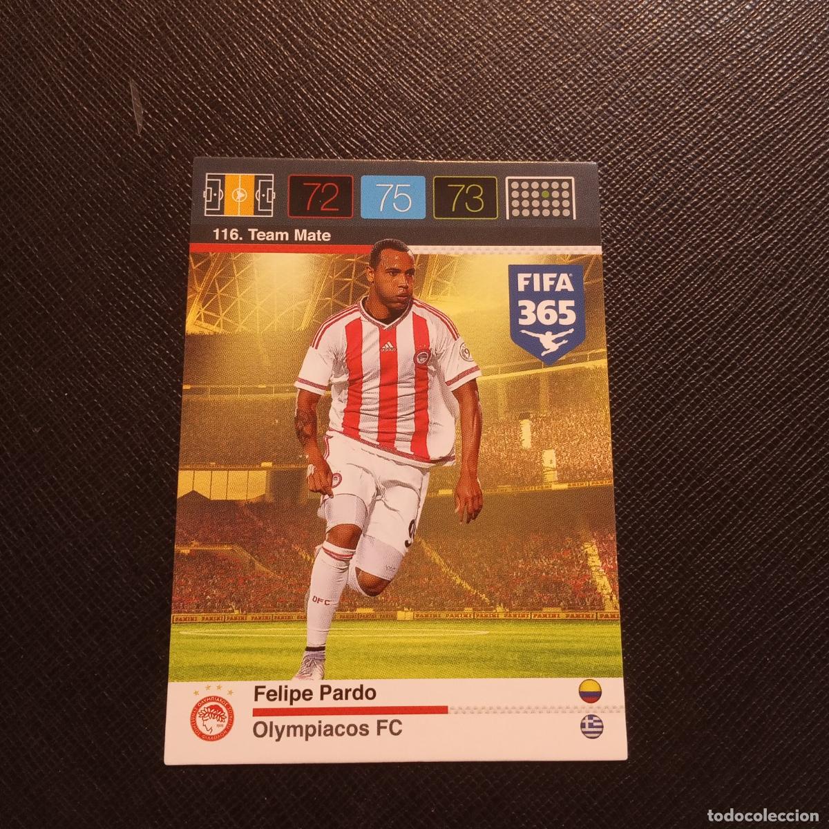 Fu&szlig;ball-Sticker: 116 FELIPE PARDO OLYMPIACOS ADRENALYN 2015 2016 FIFA 365 CROMO FUTBOL 15 16 - (MD2000-1) PG24