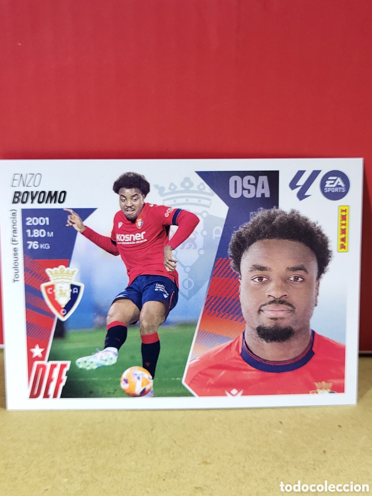 Cromos de F&uacute;tbol: BOYOMO OSASUNA N&ordm; 7 LIGA ESTE 25 26 2025 2026 PANINI